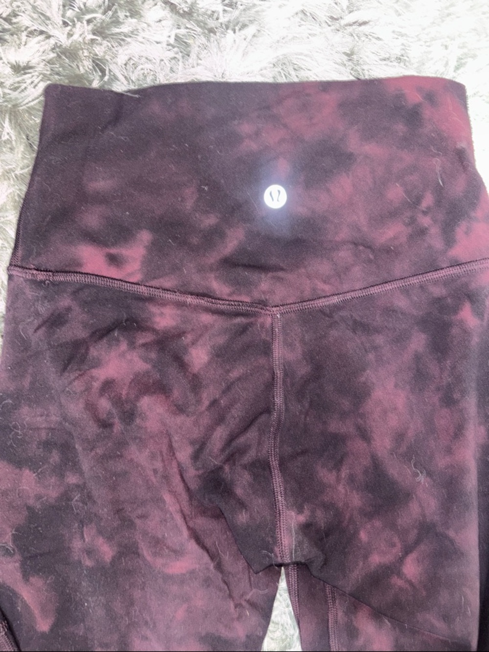 lululemon athletica Burgundy Tie-Dye High-Rise Leggings - Picture 3 of 3